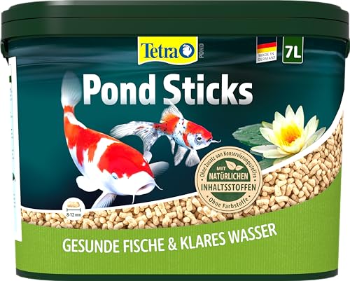 Tetra Pond Sticks   für alle Teichfische unterstützt gesunde Fische und klares Wasser im Teich 7 L Eimer