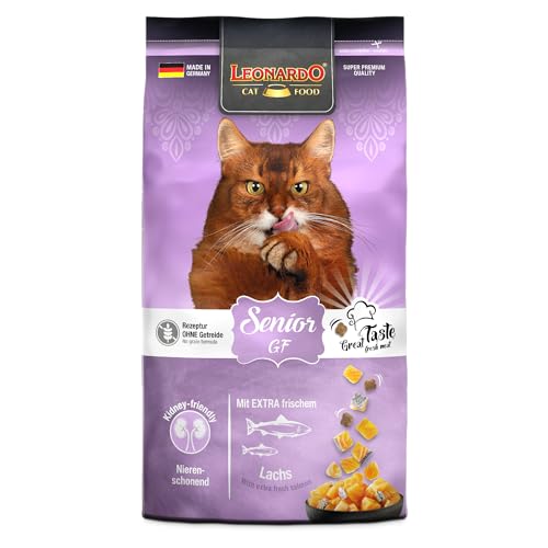 LEONARDO Senior GF für Katzen 1 8kg mit frischem Lachs leicht verdaulich getreidefrei Alleinfutter Made in Germany