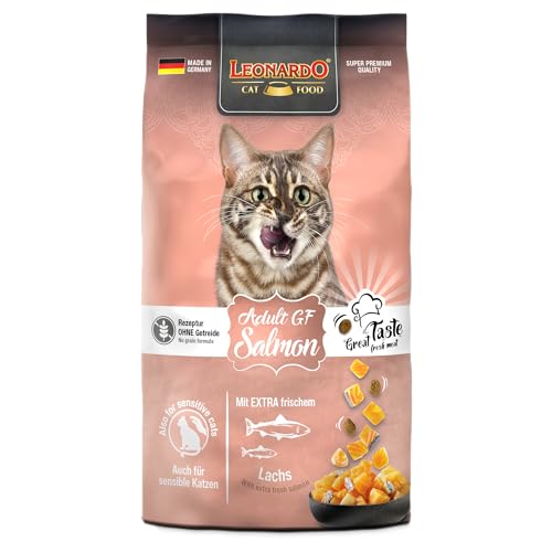 LEONARDO Adult GF Salmon für Katzen 300g glutenfrei mit Amaranth hochwertiger Lachs Alleinfutter Made in Germany