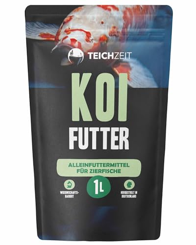 NatureHolic - Koi Futter I hochwertige Zusätze wie Krill Astaxanthin und Spirulina I exakt auf den Bedarf von Koi abgestimmt I Made in Germany I 0 5 kg