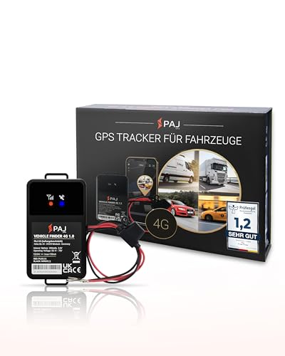 PAJ Vehicle Finder 4G 1.0   Direktanschluss an 9 75V Fahrzeugbatterie   Peilsender   Festanschlussortungsgerät für Fahrzeuge   Flottenmanagement für Fuhrpark  