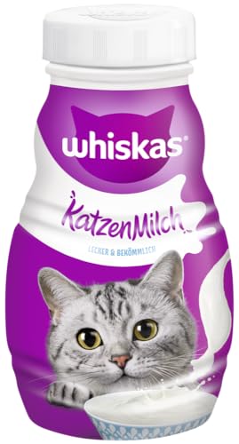 WHISKAS Katzenmilch 200ml Ergänzungsfuttermittel für Katzen und Katzenkinder älter als 6 Wochen