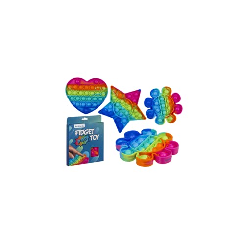 ootb Fidget Pop Toy Rainbow Anti Stress Bubble Pop Trend Push it Stern Herz Blume