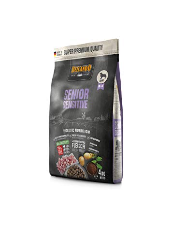 Belcando Senior Sensitive 4 kg Hundefutter Trockenfutter für ältere empfindliche Hunde Alleinfuttermittel für ältere Hunde Aller Rassen