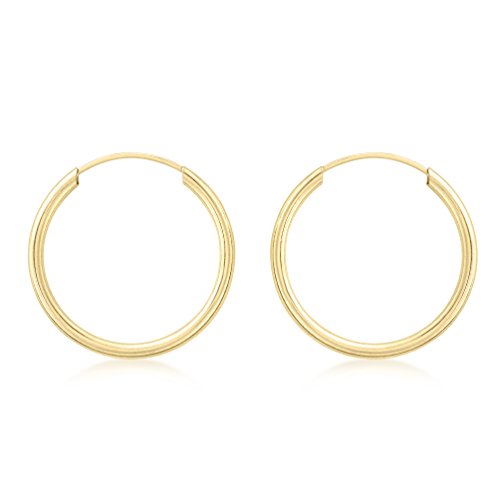 Carissima Gold Damen 1.5 mm 18 mm Sleeper Creolen 9k 375 Gelbgold 1.53.9849