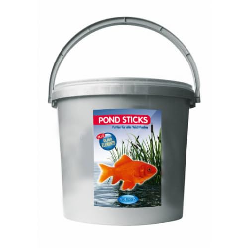 AQUARIS Pond Sticks Color - 5 6 Liter. Schwimmendes Fischfutter für Fische im Teich. Verbessert die Pigmentierung und trübt das Wasser Nicht. Fördern die natürliche Pigmentierung Ihrer Fische