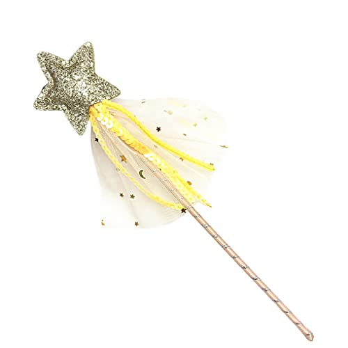 Guangcailun Cat Teaser Weihnachtskostüm Mädchen Zauberstab Dressing Up Pet Supplies Stick Gold