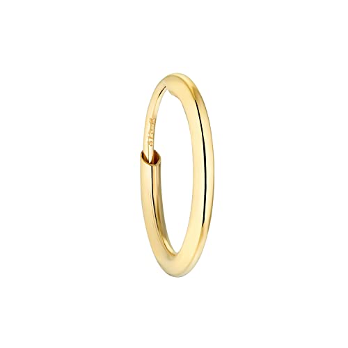 Amor Single Creole Unisex Damen Herren Ohrschmuck 1 cm Gold Kommt in Schmuck Geschenk Box