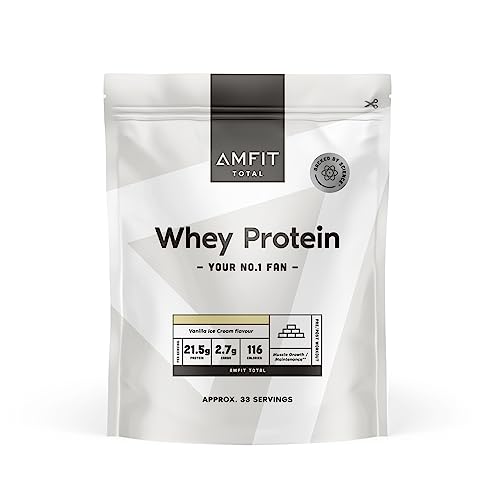 Amazon Marke Amfit Nutrition TOTAL Whey Geschmacksrichtung Vanille Eis 1kg 33 Portionen 1er Pack