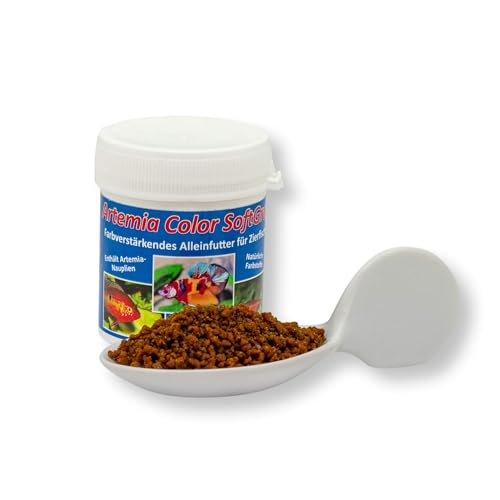 AQ4Aquaristik Artemia Color SoftGran farbverstärkendes Alleinfutter für Zierfische Soft Granulat Farbfutter Fischfutter 40g