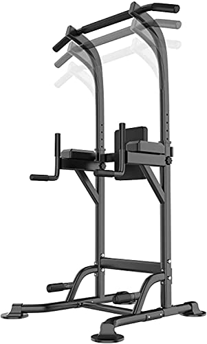 Home Power Tower multifunktionale höhenverstellbare Klimmzug  und Dip Station Liegestützgeräte für Indoor Fitness Übungen Krafttraining gut für den Aufbau der Körpermuskulatur