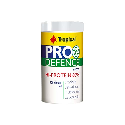 TROPICAL Pro Defence Mikro-Frittierfutter mit Probiotischem Protein 60% Pulver 100 ml 60 g Dose