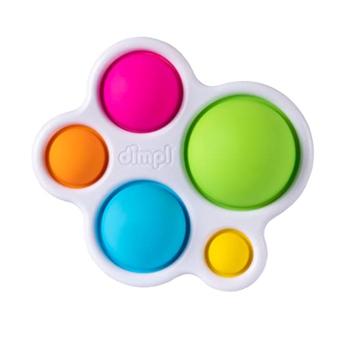 Fat Brain Dimpl frühes Entwicklungsspielzeug Lernspielzeug Push und Pop Spielzeug Fidget Toy Set für Babys sensorisches Spielzeug für Babys farbenfrohes Spielzeug ab 10 Monaten und älter