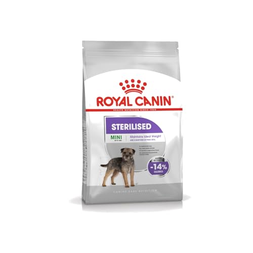 Royal Canin CCN Sterilised Mini 3kg Alleinfuttermittel für kleine Hunde Für ausgewachsene und kastrierte kleine Hunde mit Neigung zur Gewichtszunahme Trockenfutter