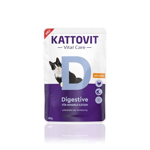 KATTOVIT Vital Care Digestive Huhn 24x85g Nassfutter in Sauce für Katzen