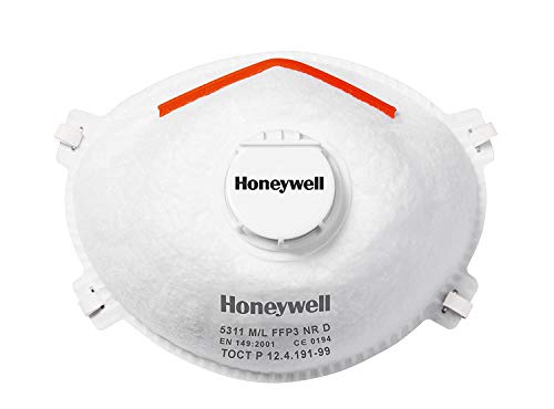 Honeywell 1015635 Medium Large FFP3 with Valve and Facial Seal 5311 Pack of 10