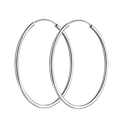 T400 Jewelers groÃŸ Polierte Runde Kreis Endless fÃ¼r Valentinstag Geschenk Durchmesser 25 65mm