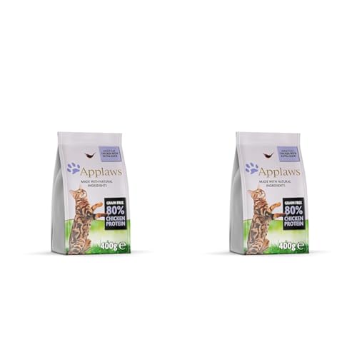 Applaws Katzentrockenfutter Adult Huhn mit Ente getreidefrei und komplett 400g 1 Packung Packung mit 2