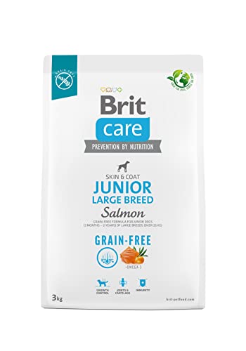 Brit Dry food for young dog 3 months - 2 years large breeds over 25 kg Care Dog Grain-Free Junior Large salmon 3kg