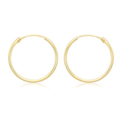 Carissima Gold Damen 1.2 mm 18 mm Sleeper Creolen 9k 375 1.53.9819