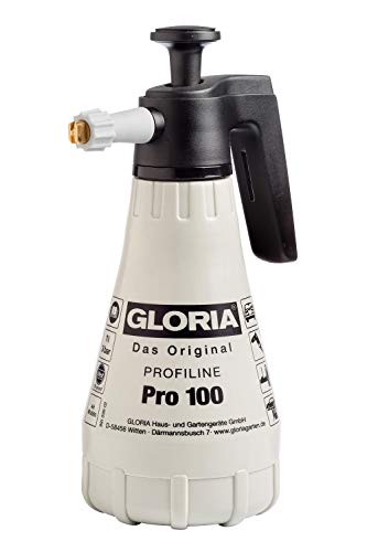 GLORIA Drucksprüher Pro 100 1 0 L Sprühflasche mit Messing Flachstrahldüse Für Industrie Handwerk Ölfest