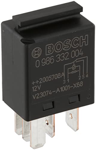 Bosch 0986332004 Mini-Relais 12V 60A IP5K4 Betriebstemperatur von -40 C bis 85 C Schließer-Relais 4 Pins