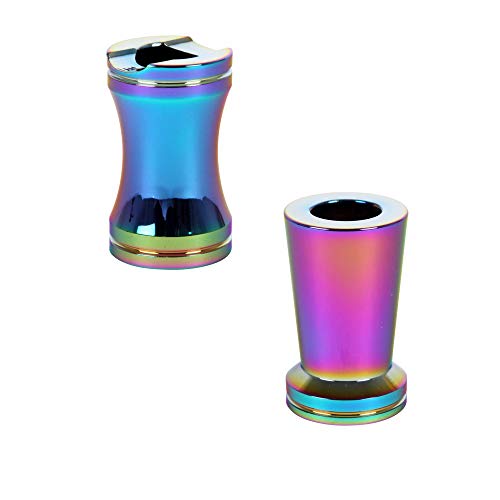 2 Stück Gluttöter hochwertige Metall-Glutkiller in der Farbe Rainbow Bicolor Icy . Edle Optik in Premium-Qualität.