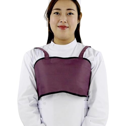 YIPINGHUI Bleischürze Röntgen-Sling-Brust-Schutzanzug Brust-Strahlenschutz für Männer und Frauen Krankenhaus-Radiologie Color Red Size 0.35mmPb