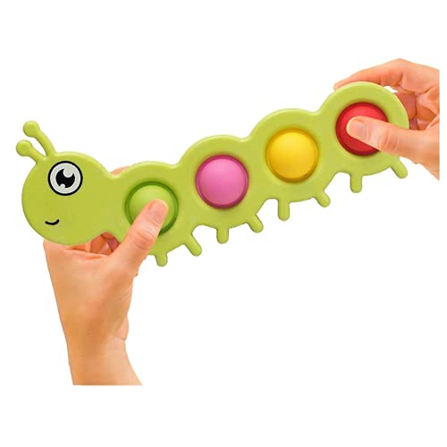 mciskin einfaches zappelndes sensorisches Spielzeug Flipping Board Toy sensorisches Handspielzeug zum Stressabbau sensorisches Spielzeug fÃ¼r Kleinkinder frÃ¼hes pÃ¤dagogisches Spielzeug Katpillar
