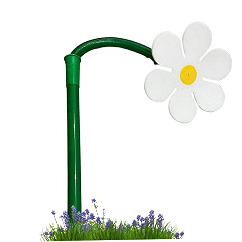 Crazy Daisy Water Sprinkler 29 9 -Zoll -Gartentanz -Blütensprinkler Rasenwässerungssprinkler -Sprühgerät Gartenbewässerungsinstrument für Gartenpflanze Blume Rasen Bewässerung weiß