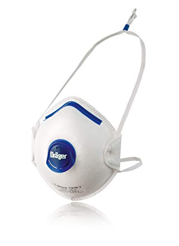 Dräger X-plore 1310 V FFP1 Atemschutzmaske mit Ventil 10 St. Einweg-Staubmaske gegen ungiftige Stäube und Rauchpartikel