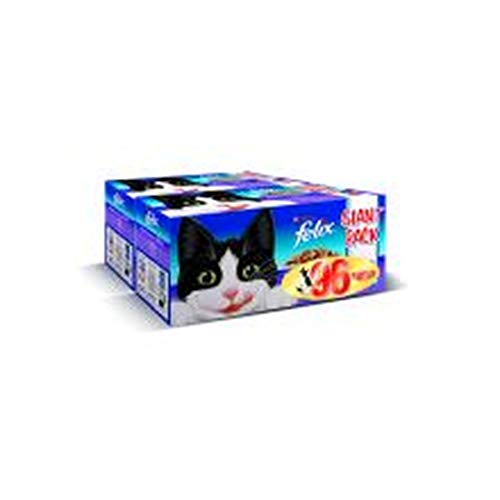 Felix Erwachsene Katze Nass Nahrungsbeutel - 96 Pouches