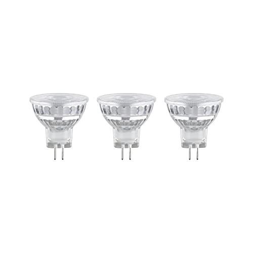 Paulmann 28977 Standard 12V LED Reflektor GU4 12V 3er-Pack 3x1 8W 3x184lm 35mm Silber Glas 2700K - Warmweiß Leuchtmittel