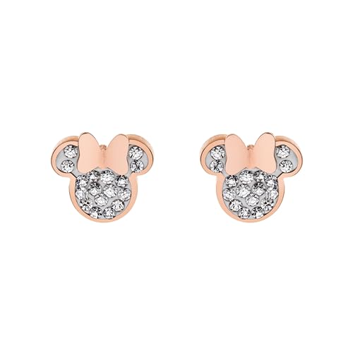 Disney Minnie Mädchen Ohrstecker Edelstahl Zirkonia Disney Schmuck