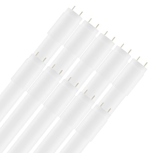 NuLoXx 10er Pack LED T8 Röhre 10W 840 4000K G13 neutralweiß 60cm LED-Leuchtstoffröhre inkl. LED Starter 1200 Lumen 270 Ausstrahlungswinkel nicht dimmbar KVG Ersatz für 18 Watt Leuchtstoffröhre