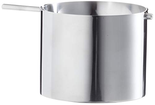 Stelton Aschenbecher aus Edelstahl Arne Jacobsen design Cylinda line H 8 CM 10 CM