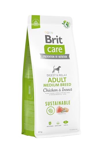 Brit Care Dog Sustainable Adult Medium Breed Chicken Insect - dry dog food - 12 kg