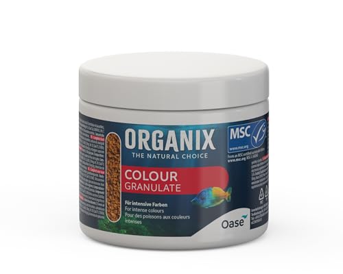 OASE ORGANIX Colour Granulate 175 ml - Fischfutter in Granulatform Aquarienfutter für Intensive Farbenpracht