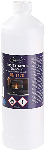 FireBuster Carlo Milano Bioalkohol Bio-Ethanol Bio-Alkohol f. Deko-Kamine 1 Liter TÜV-Süd-Zertifiziert Biokamin Ethanol