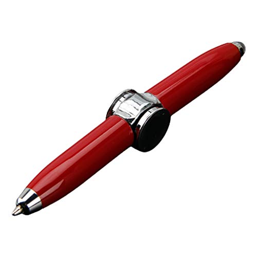 Wusuowei New LED Spinning Pen Kugelschreiber Metall Rainbow