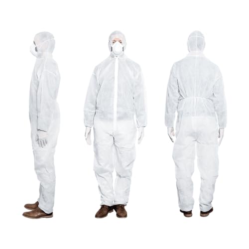 MaiMed Overall Schutzanzug Schutzkleidung Arbeitsanzug Anzug Maler weiß XL 1 St