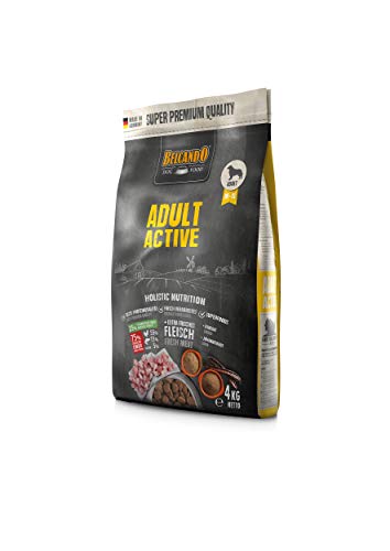 Belcando Adult Active 4 kg Hundefutter Trockenfutter für aktive Hunde Sporthunde Alleinfuttermittel für ausgewachsene Hunde ab 1 Jahr