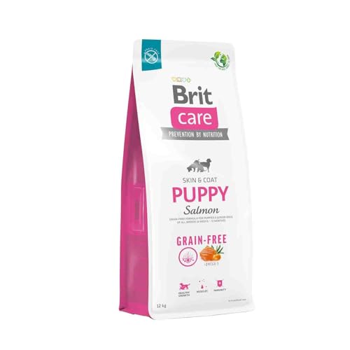 Brit Dry food for puppies and young dogs of all breeds 4 weeks - 12 months Care Dog Grain-Free Puppy Salmon 12kg