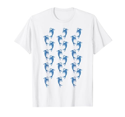 Koi Karpfen japanisches Nishikigoi Muster für Koi Züchter T-Shirt