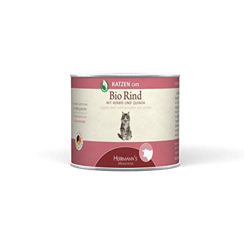Herrmanns Cat Dose Bio Rind Quinoa Kürbis 200g Menge je Bestelleinheit
