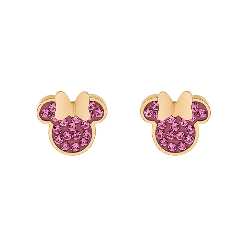 Disney Minnie Mädchen Ohrstecker Edelstahl Zirkonia Disney Schmuck