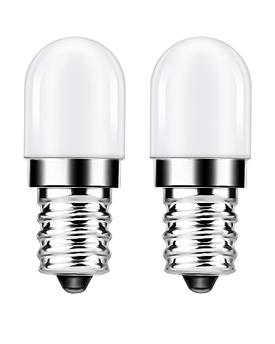 EvaStaryühbirne 1.5W Äquivalent zu 15W Kühlschrankühbirnen 6000K kühles Licht 150LM Geeignet für Kühlschränke Gerätelampe für Herd Nähmaschine Nicht dimmbar 2er