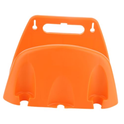 jojofuny Wandmontiertes Schlauchlagerregal Schlauchhalter Garten Wasserschlauch Halter Retro-rohrhalter Organisator Für Wasserpfeifenhalter Wandregal Orange Plastik