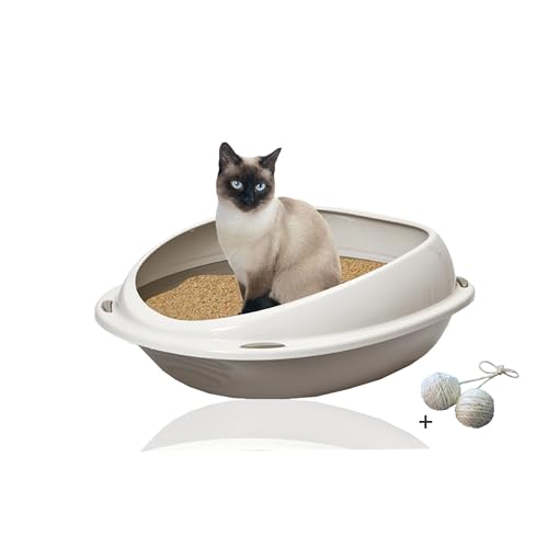 Rohrschneider fürße hohem Rand platzsparende Schalentoilette Katze in modernem Designß