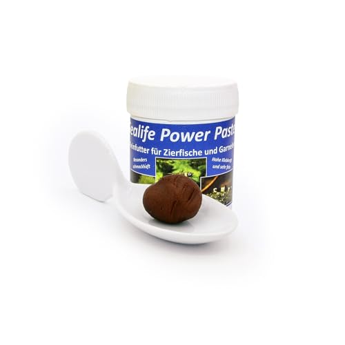 AQ4Aquaristik Sealife Power Paste - Futterpaste - Futter für Fische und Garnelen - Vollwertiger Ersatz für Artemia Nauplien als Futter 70 g